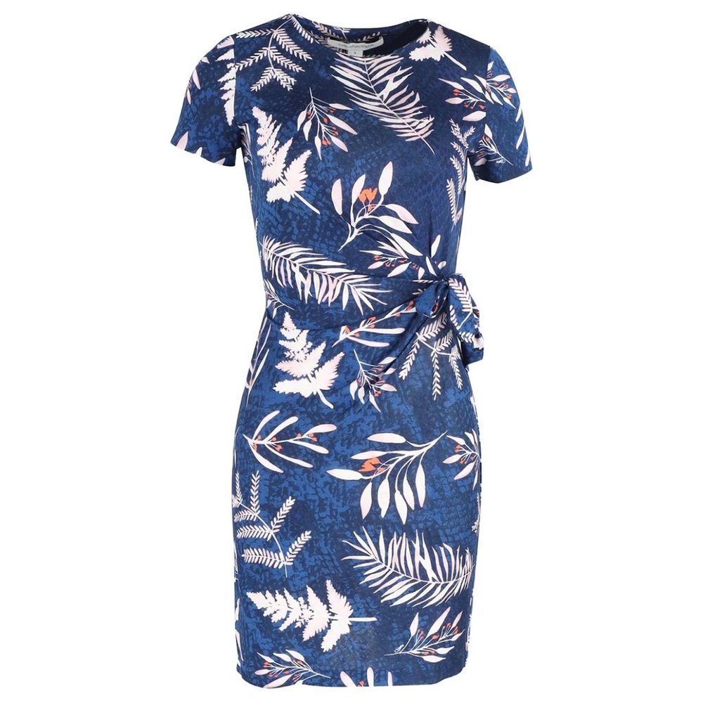 Diane Von Furstenberg silk Zoe dress in indigo size 8